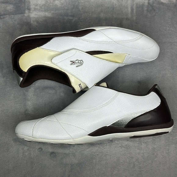 🔥🔥🔥Lacoste Leather Low Trainer Loafers Size: 12🔥🔥🔥 - Picture 8 of 10